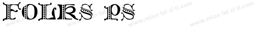 Folks PS字体转换